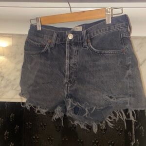 AGOLDE Jean shorts black side 26